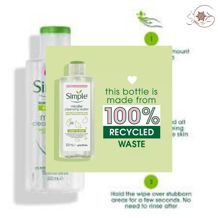 Nước Tẩy Trang Dịu Nhẹ Simple Kind To Skin Micellar Water 200ml | BigBuy360 - bigbuy360.vn