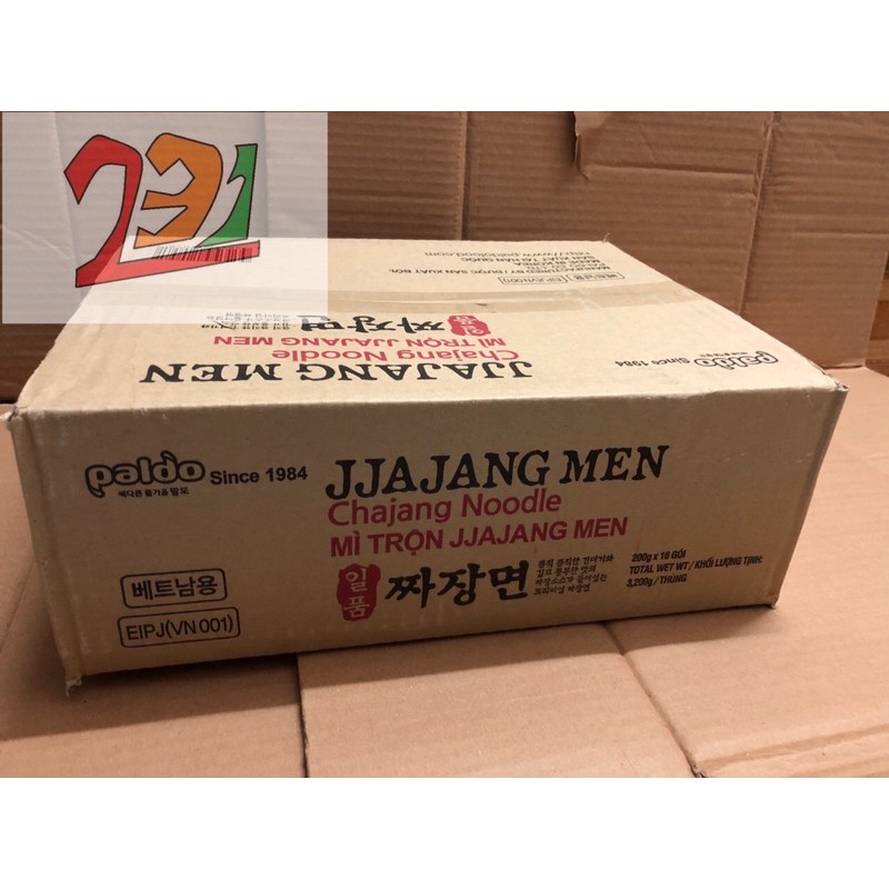 Thùng x16 Gói Mỳ Hàn Paldo Tương Đen JajangMen Chajang 200g | BigBuy360 - bigbuy360.vn