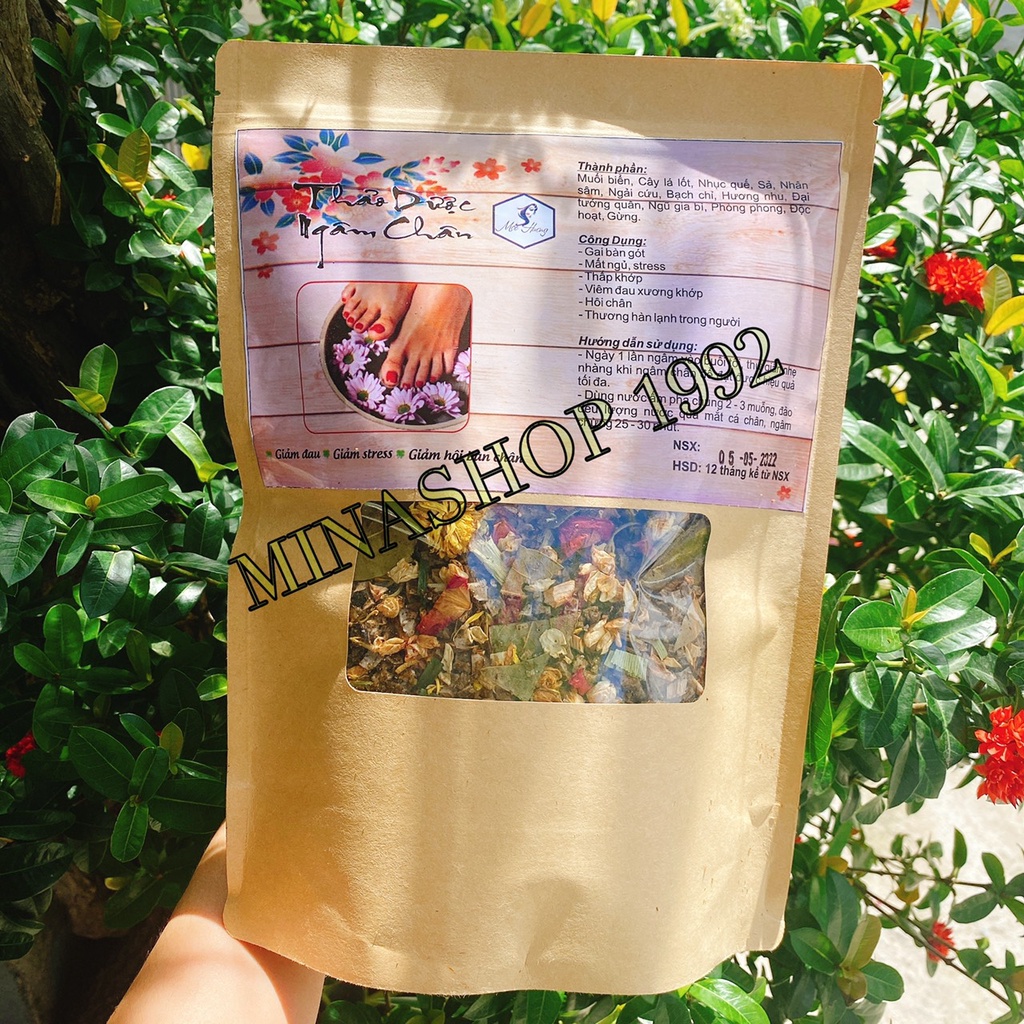[500G - 1Kg Túi Zip] Muối Ngâm Chân Thảo Dược Mộc Hương (Loại Cao Cấp) - Giúp Ngủ Ngon, Giảm Hôi Chân