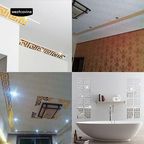 Sticker dán tường tráng gương dùng trang trí