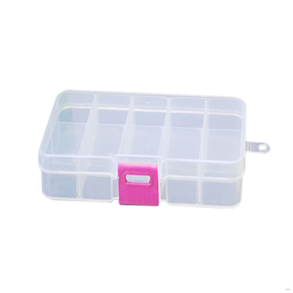 Hộp nhựa 10 ngăn đựng trang sức tiện lợi