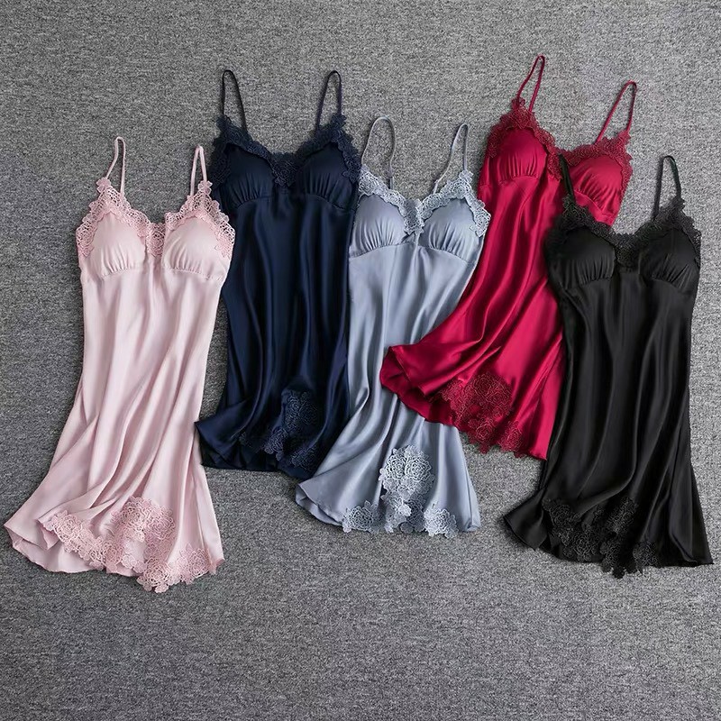 Váy ngủ lụa 2 dây Quảng châu cao cấp | BigBuy360 - bigbuy360.vn