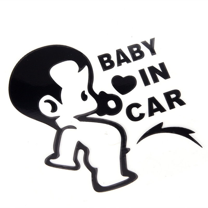 Miếng Dán Trang Trí Cửa Sổ Xe Hơi In Chữ &quot;child In Car&quot;