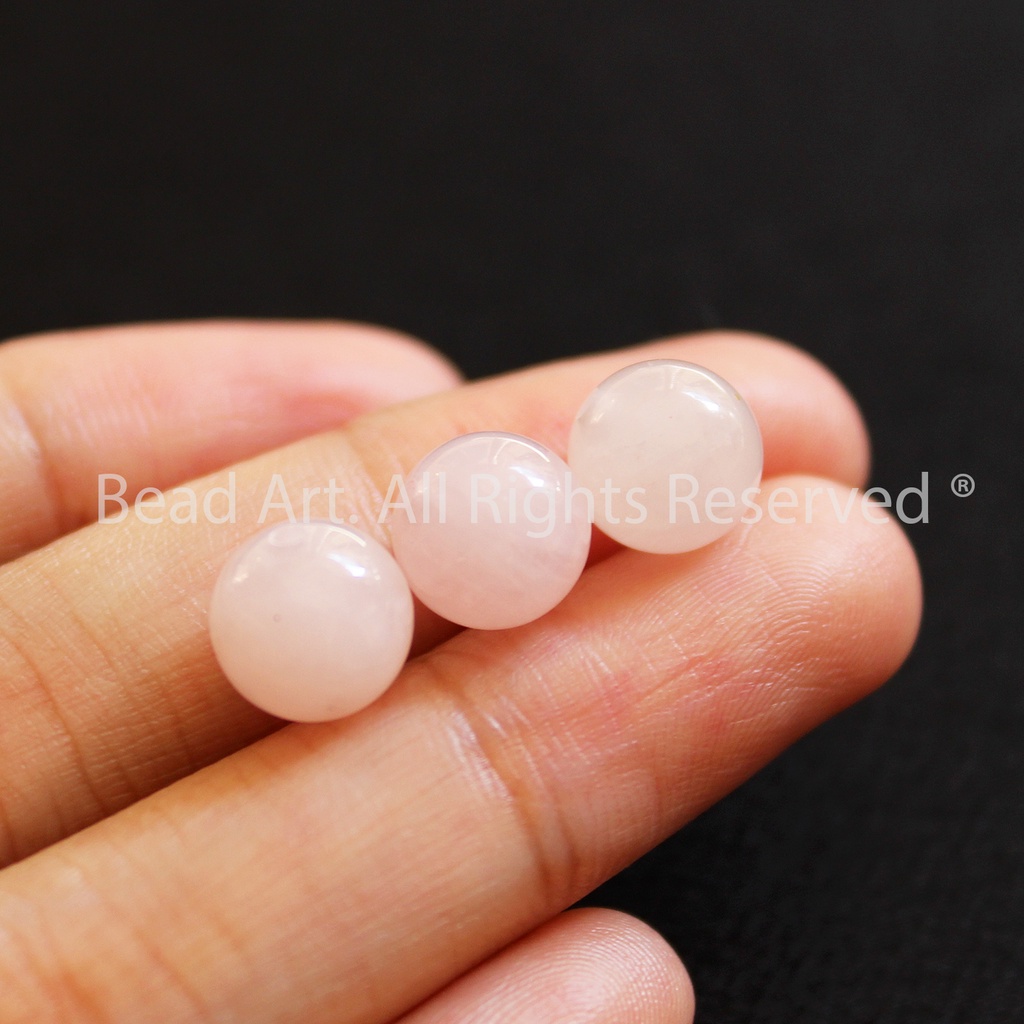 8MM T. Anh Màu Hồng Phấn, Hoả, Thổ, Phối Vòng Tay Phong Thuỷ, Chuỗi Hạt S50 - Bead Art