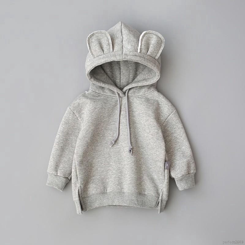 ruiaike  Spring/Autumn Boy Girl Casual Sweatshirt Long Sleeve Cute Ear Design Hoodie Pullover Outwear