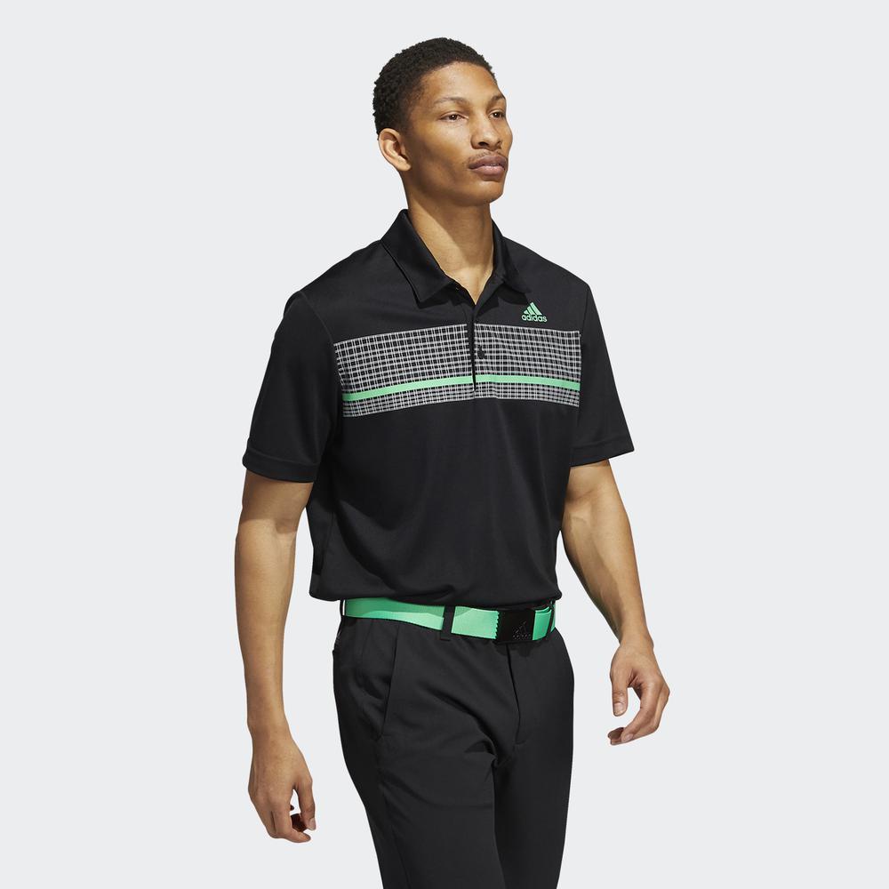 Áo Polo adidas GOLF Nam Primegreen Check Polo Shirt Màu đen H50823