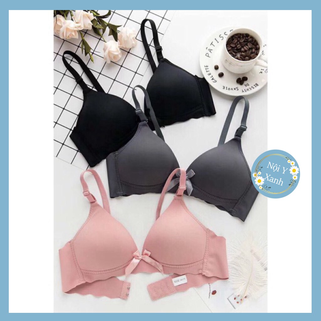 Áo Lót Đính Nơ Không Gọng Đệm Mỏng Viền Sóng Cực Xinh 6699 giá rẻ tốt