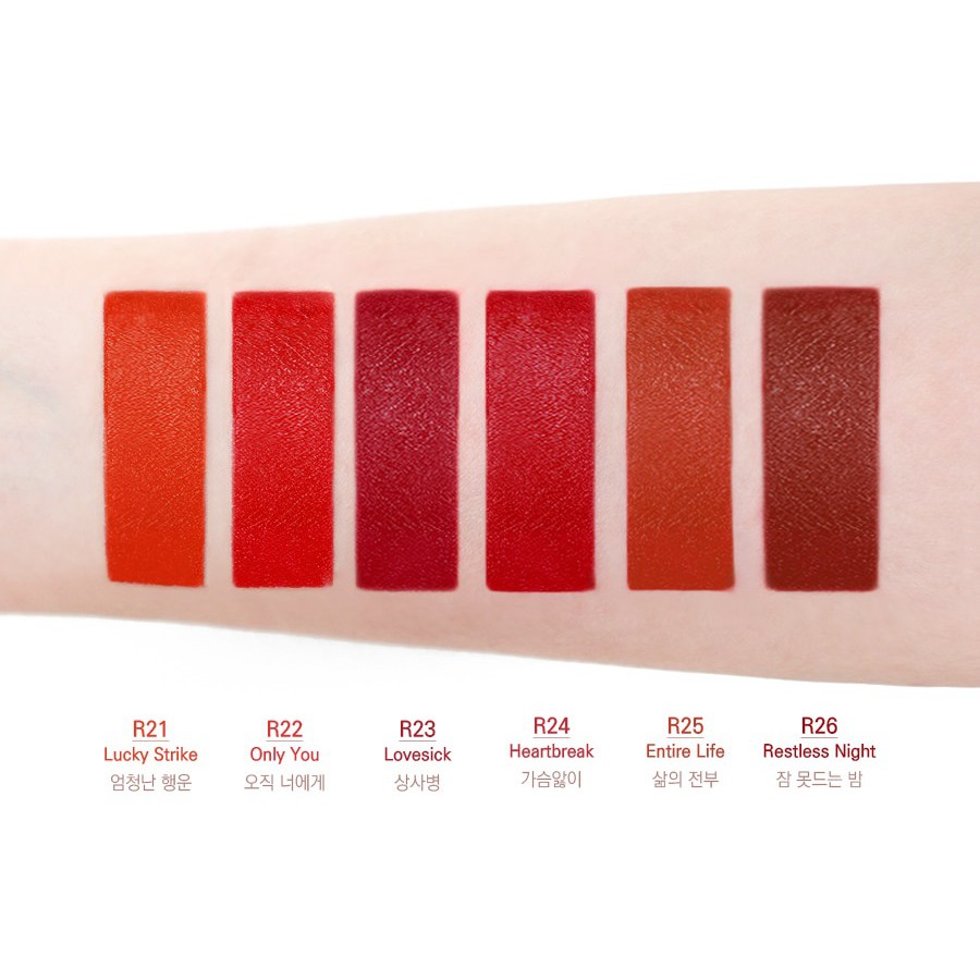 Son Thỏi Agapan Red Limited Pit A Pat Lipstick R23, R24, R25 Chưa Có Đánh Giá