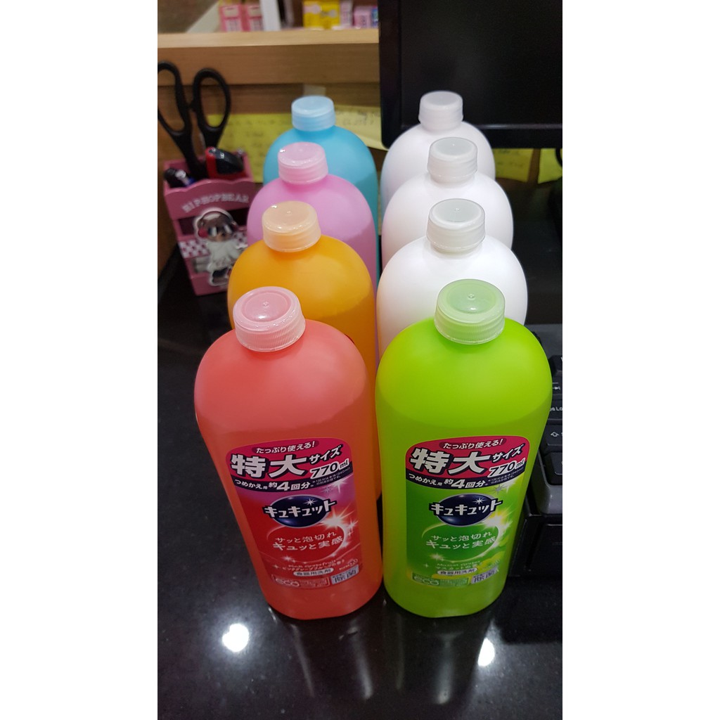 Nước rửa bát Kao Kyukyuto (770ml) nội địa Nhật Bản