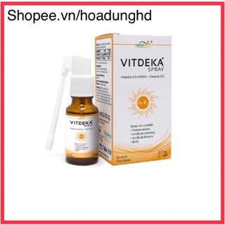 ✅[CHÍNH HÃNG] VITDEKA SPRAY- Bổ xung vitamin D3 +K2 tăng cường hấp thu Canxi giúp xương , răng chắc khoẻ