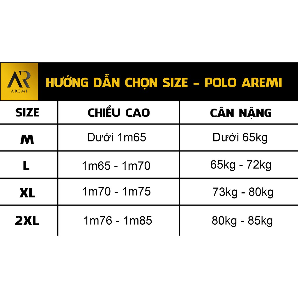 Áo polo nam cổ bẻ phối nhẹ,vãi cvc, thun cao cấp chuẩn form, thiết kế phong cách sang trọng,lich lãm AREMI APL0022 | BigBuy360 - bigbuy360.vn