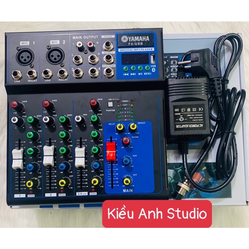 Mixer F4 USB bản 2021 âm thanh cực hay có bluetooth lấy nhạc