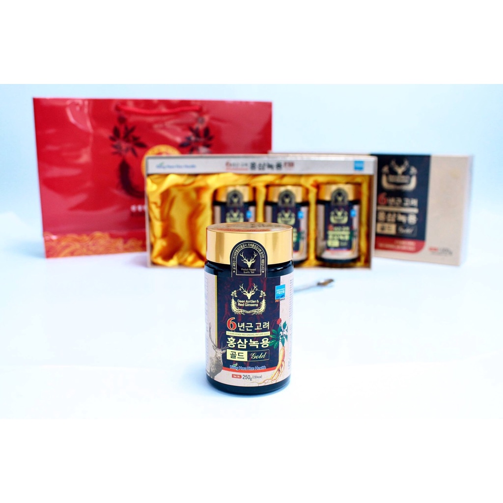 Cao Hồng Sâm Nhung Hươu Kanghwa Hàn Quốc thượng hạng hộp 2 lọ 250g - linhnhikorea