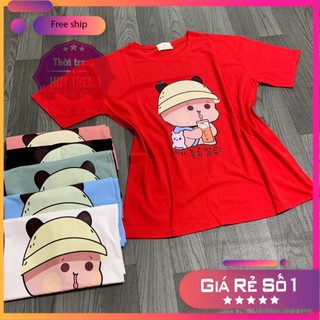 Áo phông nữ Trà Sữa chibi kute 100% cotton mềm mịn hàng Việt Nam