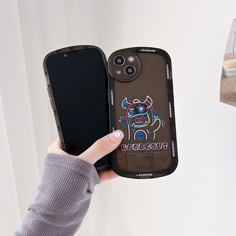 Ốp Điện Thoại Mềm Hình Quái Vật Nhỏ Nhiều Màu Sắc Thời Trang Cho iPhone 13 12 11 Pro Max XS Max XR 7 8 Plus