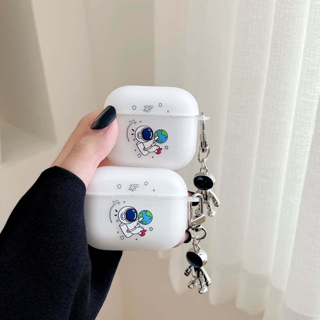 Vỏ Bảo Vệ Hộp Sạc Tai Nghe AirPods3 AirPods3 Pro AirPods2gen Họa Tiết Du Hành Gia Cầm Xe Ngộ Nghĩnh Ốp