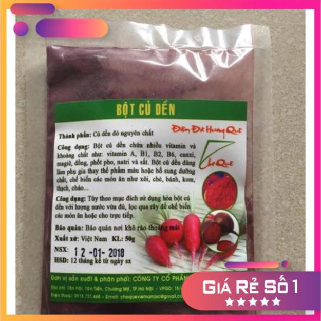 Bột củ dền( tạo màu hồng) gói 50g