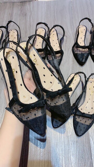 GIÀY BÚP BÊ NHỌN NƠ LƯỚI CHẤM BI HOT HIT -kèm ảnh thật | BigBuy360 - bigbuy360.vn