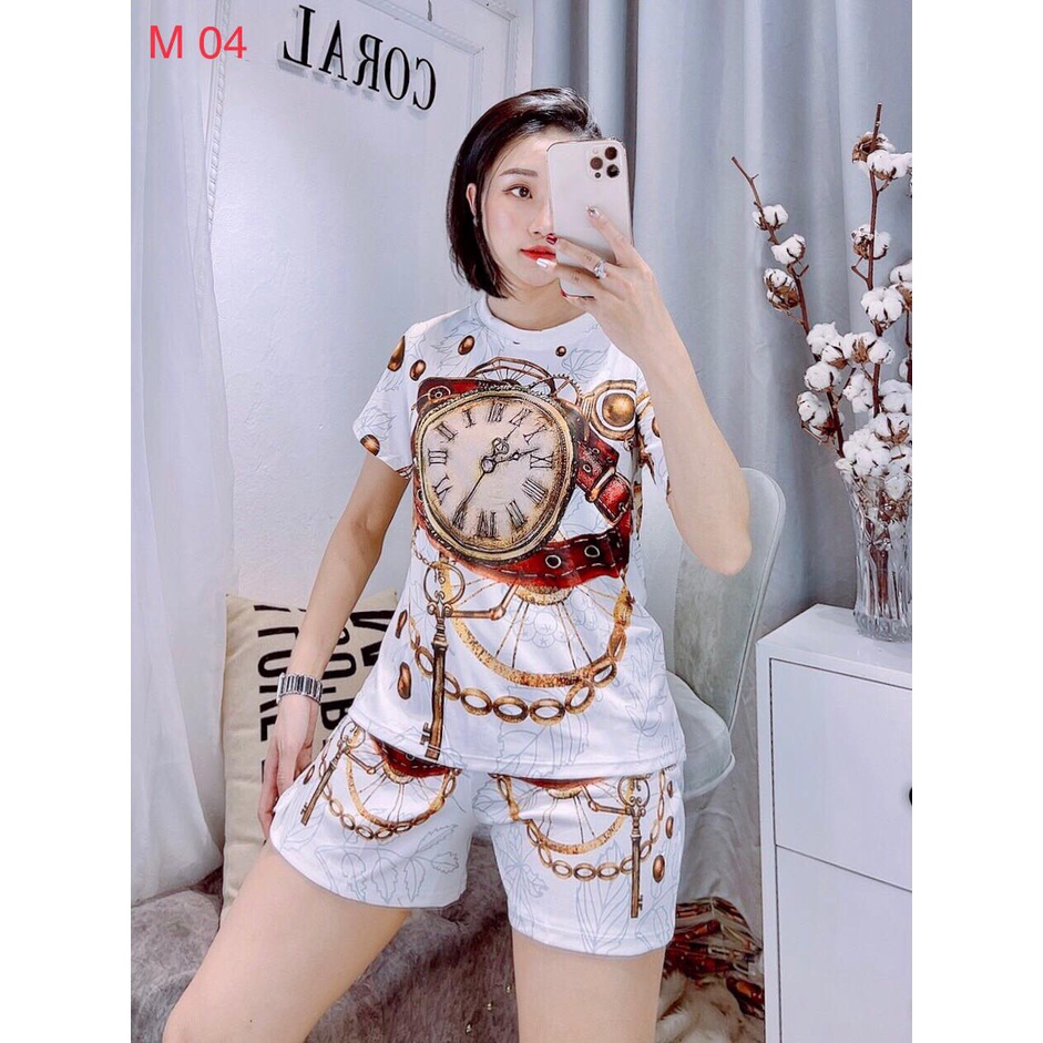 Bộ Ngủ Thun Lạnh 3D co dãn 4 chiều. Cao Cấp Họa Tiết Hoạt Hình Dễ Thương.