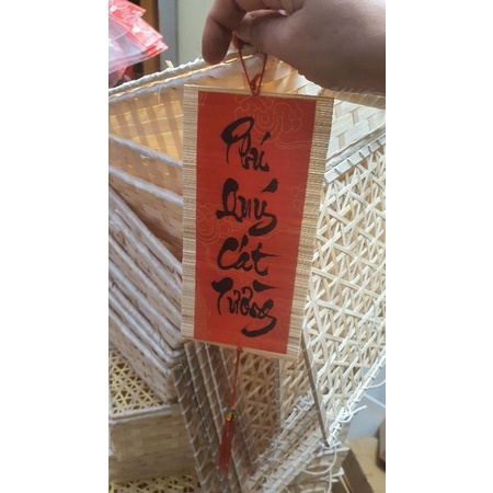 Liễn mành tre 10cm 20cm mực đen | BigBuy360 - bigbuy360.vn