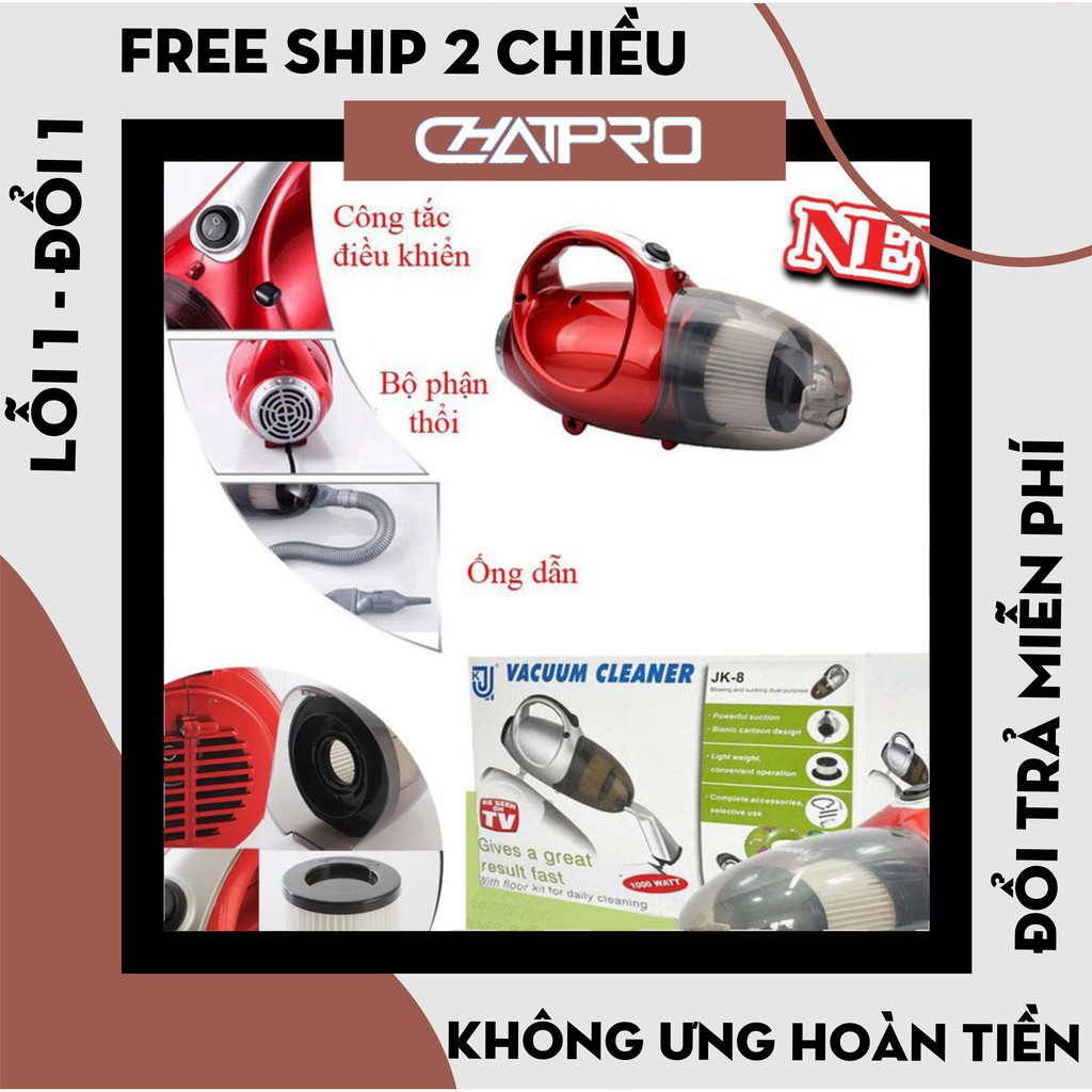 Máy hút bụi cầm tay vacuum cleanr JK8, máy hút bụi hai chiều đa năng