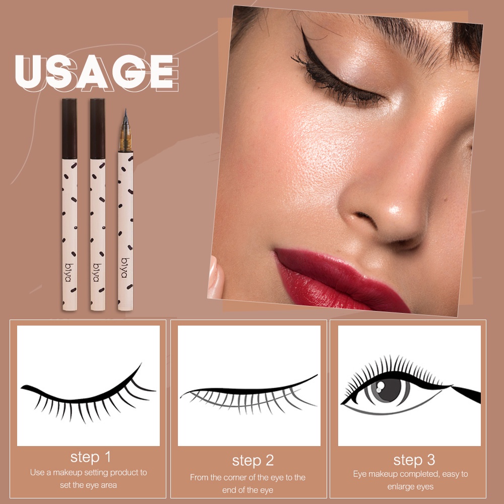 Bút Kẻ Mắt Nhanh Khô Lâu Trôi Chống Nhòe / Bút Kẻ Mắt Tự Nhiên Cho Người Mới Bắt Đầu