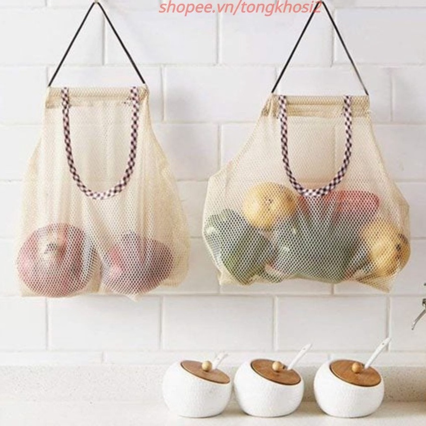 (Bán Buôn Sỉ) Túi lưới đựng hành tỏi T2