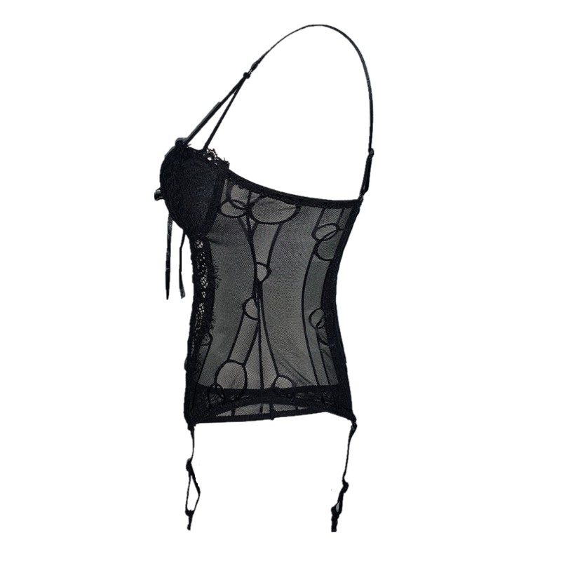 Bộ Đồ Lót Ren Hoa Xuyên Thấu Cỡ Lớn Quyến Rũ Sang Trọng Cho Nữ