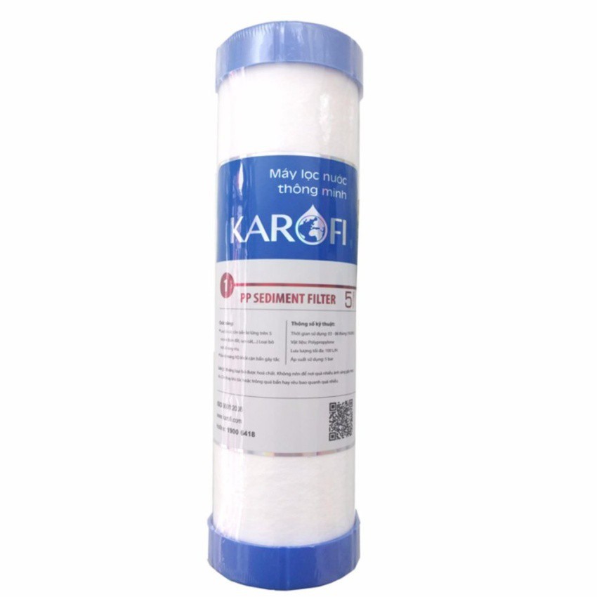 Lõi Lọc Nước Số 1 Karofi - PP 5 Micron ( Lõi Lọc Thô )