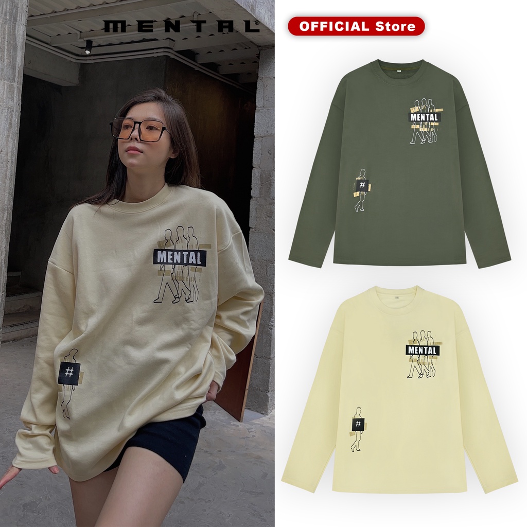 Áo Tay Dài MENTAL® Longsleeve In Lụa /Human/