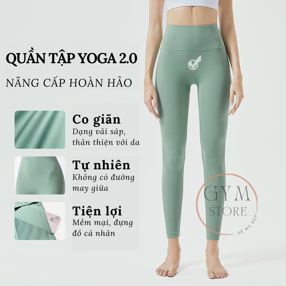 Quần Legging SPANDEX Tập YOGA Pilate ❤️𝐇𝐀̀𝐍𝐆 𝐗𝐈̣𝐍❤️ Thun 219 Lulu Siêu Co Giãn Gen Bụng Nâng Mông Thể Thao Nữ 𝐆𝐘𝐌𝐒𝐓𝐎𝐑𝐄