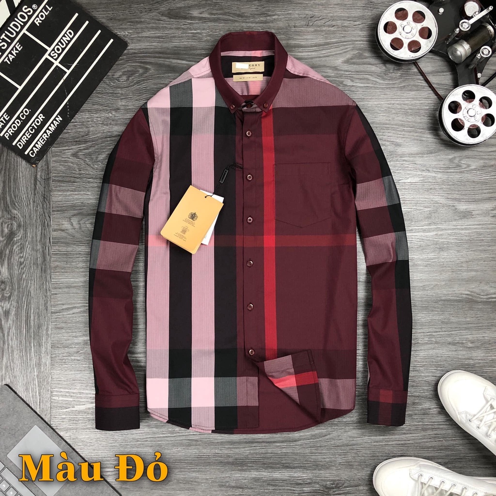 Áo sơ mi Batir  tay dài 💠 GIÁ TỐT NHẤT 💠 áo sơ mi kẻ sọc BBR thời trang phong cách nam tính 4 màu