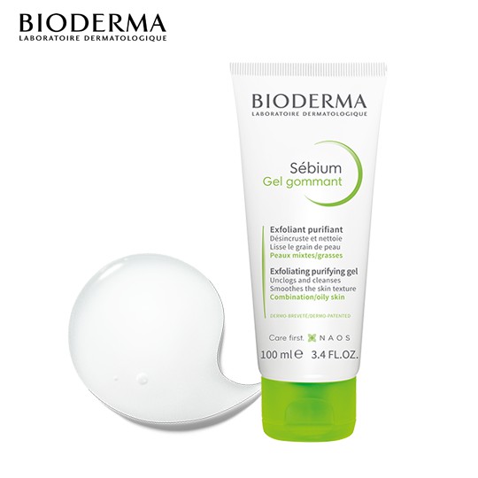 Bioderma Gel Gommant - Gel tẩy tế bào chết Bioderma làm sạch, giảm bã nhờn 100ml