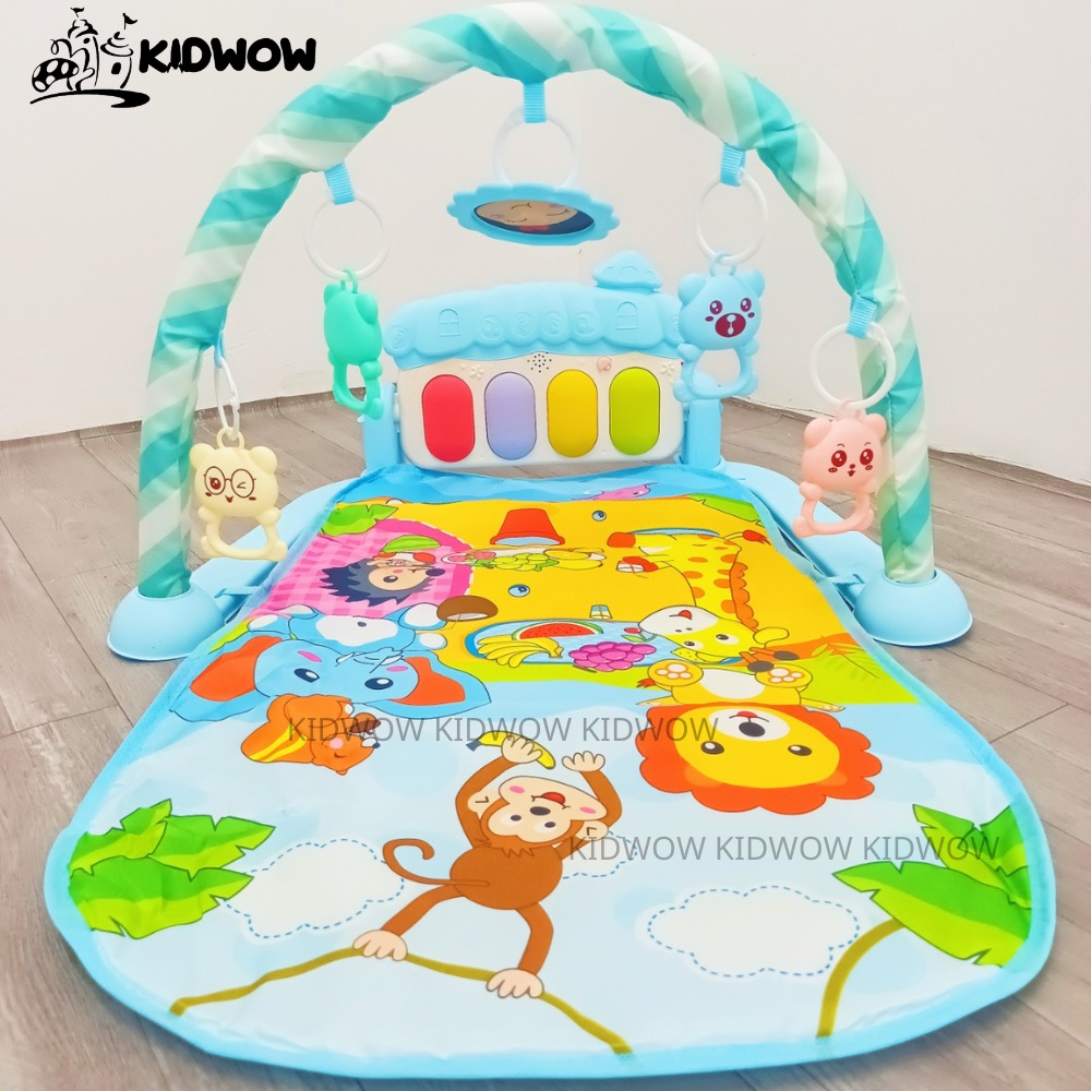 (Tặng Kèm Lục Lạc Đồ Chơi Cho Bé) Thảm Nhạc Cho Bé, Đồ Chơi Cho Trẻ Từ Sơ Sinh Giúp Kích Thích Thị Giác Và Trí Não