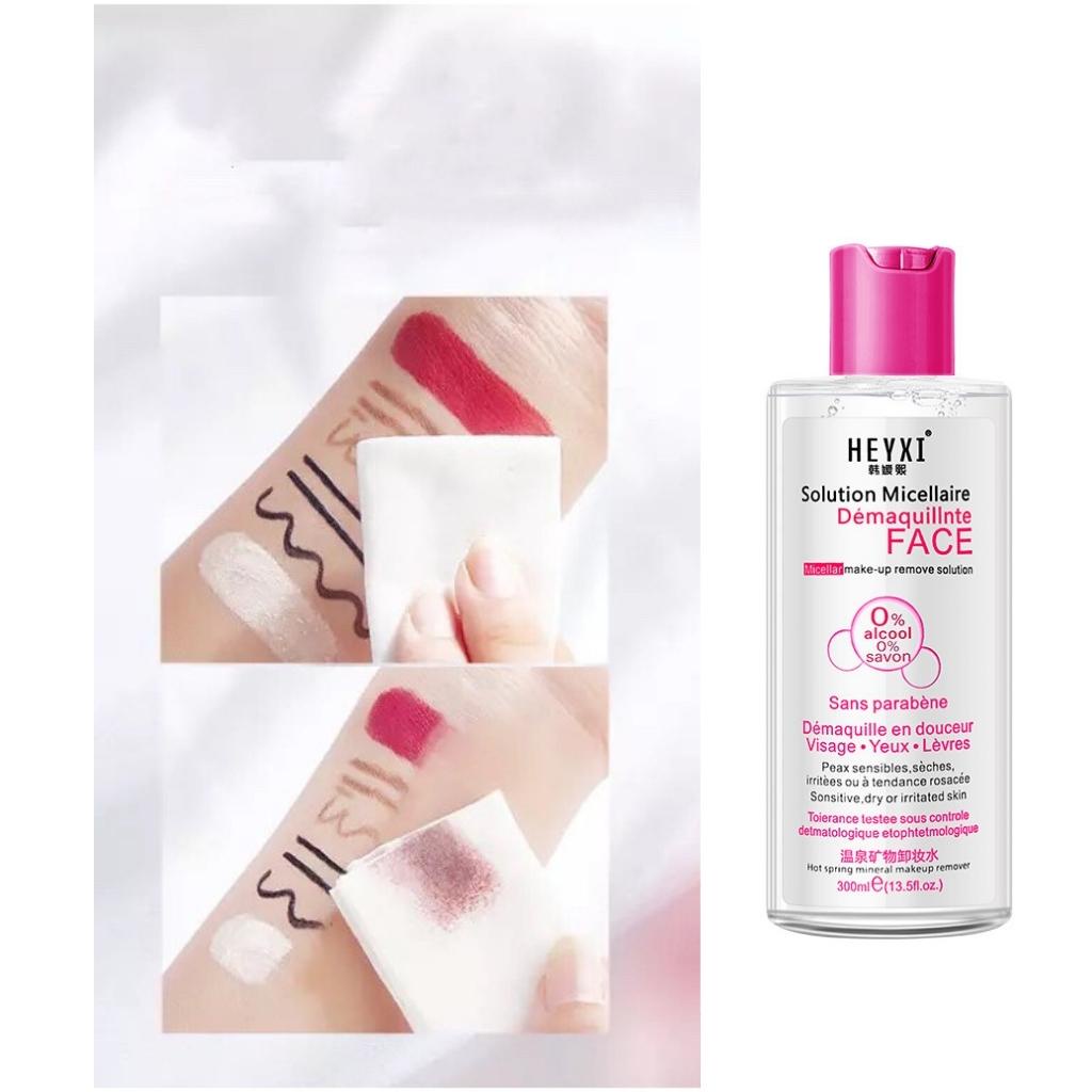 Nước tẩy trang suối khoáng nhẹ dịu làm sạch da cấp ẩm kịp thời HEYXI 300ml AME