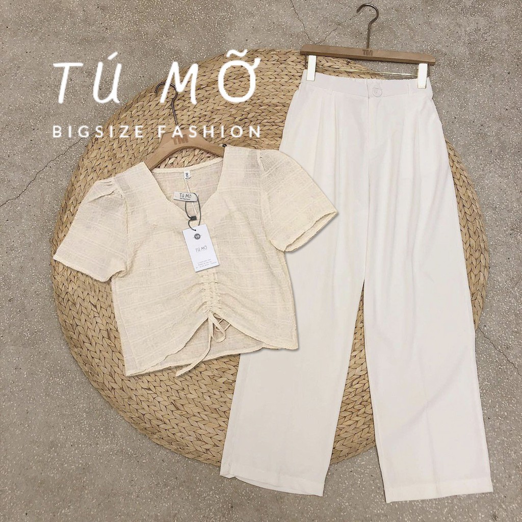 Áo bigsize Meepu - NUDE Tú Mỡ - Áo cho người béo mập 50-95KG - Mặc đi chơi hoặc dạo phố