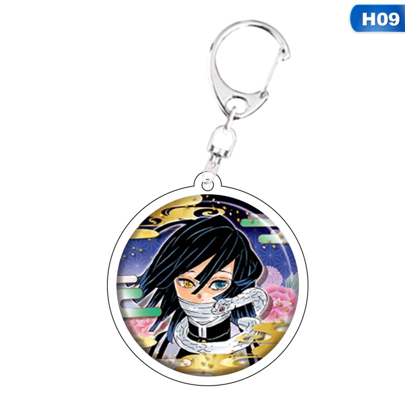 Móc Khóa Nhựa Acrylic Họa Tiết Thanh Gươm Diệt Quỷ Dùng Làm Quà Tặng