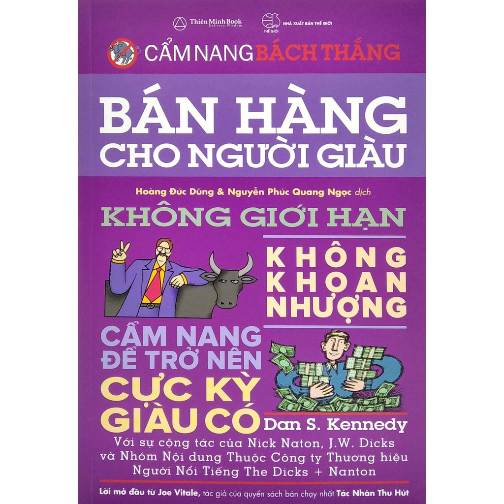 Sách - Cẩm nang bách thắng - Bán hàng cho người giàu ( không giới hạn , không khoan nhượng...) Tặng Kèm Bookmark