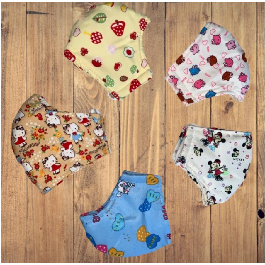 Combo 5 Khẩu Trang Vải 03 Lớp - Chống Khói Bụi - Sử Dụng Nhiều Lần - Bảo Vệ Môi Trường | BigBuy360 - bigbuy360.vn