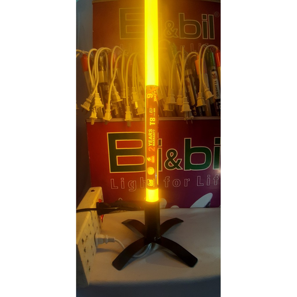 Đèn tuýp màu 6 tấc nối dây 1m