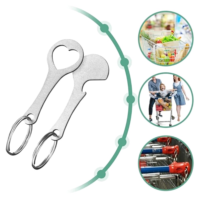 Kiss Phụ Kiện Móc Khóa Xe Đẩy Mua Sắm Thiết Thực