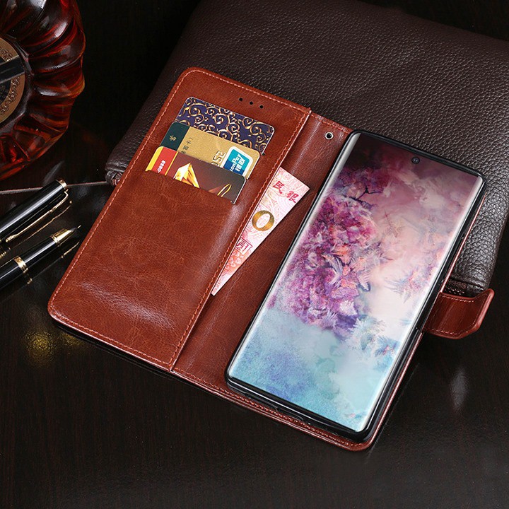 Bao da dạng ví nắp lật hai mặt cho samsung note 10, note 10 plus, note 10 lite và các dòng máy khác