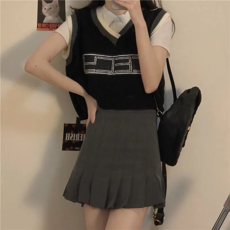 ÁO GILE DÁNG NGẮN HOẠ TIẾT BASIC