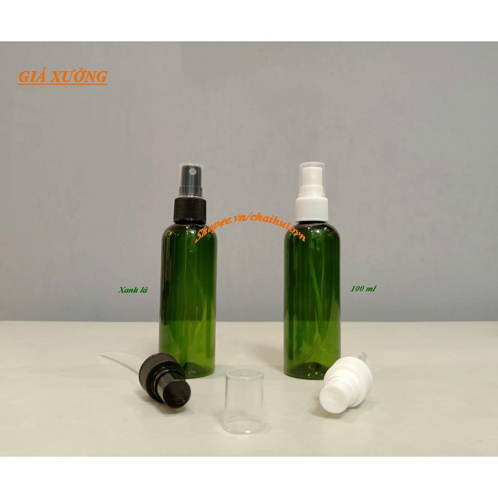 Bình Xịt 100ml, Chai Chiết Mỹ Phẩm Vòi Xịt Phun Sương