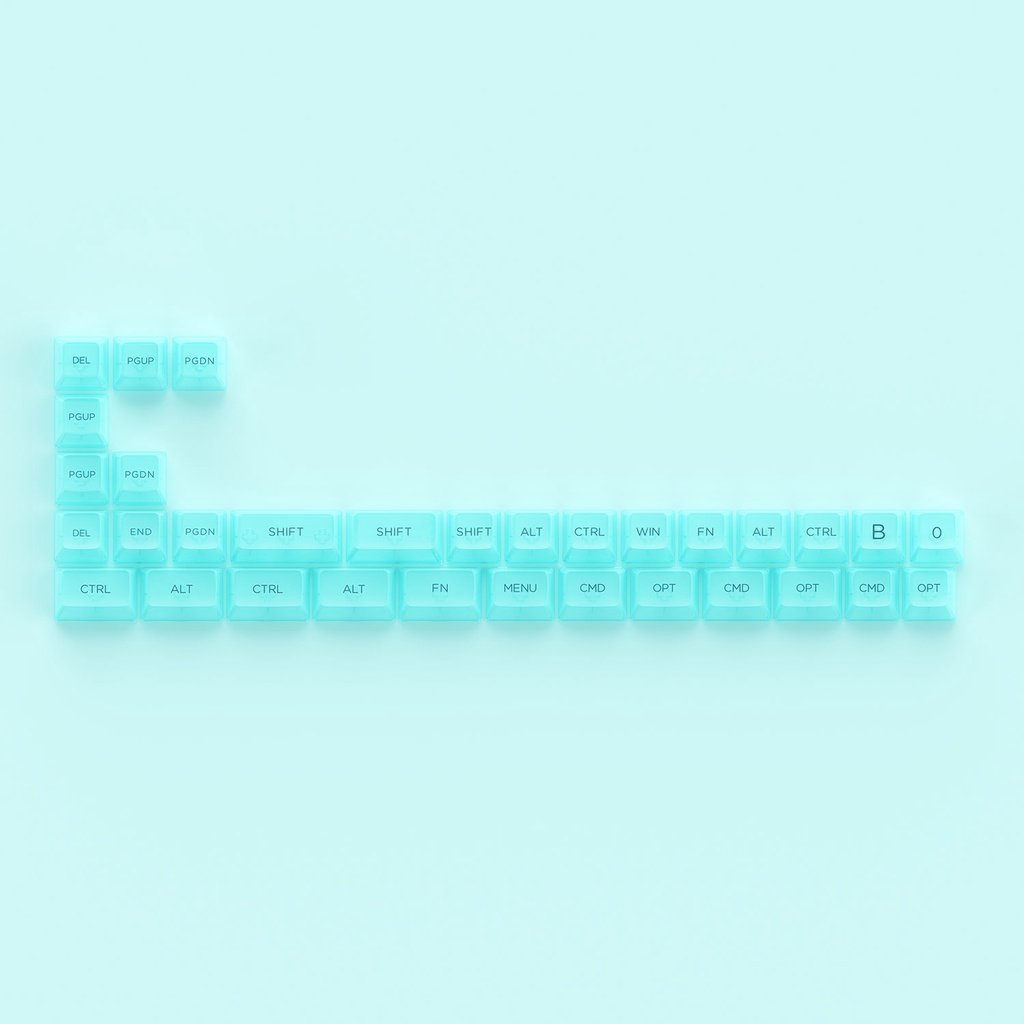 [Mã ELHAMS5 giảm 6% đơn 300K] Bộ Keycap bàn phím cơ AKKO Tiffany Blue (PC / ASA-Clear profile / 155 nút)