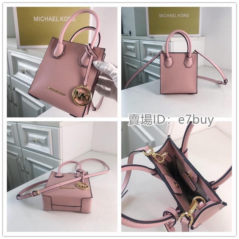 Michael KorsTúi Xách Đàn Piano Kiểu Mới Mercer Organ Mini Tott Bag Túi Xách Chéo Vai Đơn Túi Xách Hoa Văn