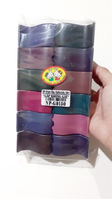 Kẹp càng cua 5 răng nhám màu (màu/đen)