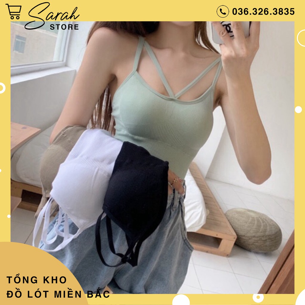 Áo Bra Dáng Dài Cotton Đệm Bàn Tay Cao Cấp V88 | BigBuy360 - bigbuy360.vn