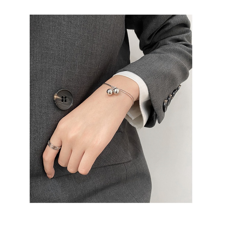 Vòng Đeo Tay Hai Lớp Gắn Chuông Nhỏ Phong Cách Mới  Dễ Phối Đồ Cho Nữ