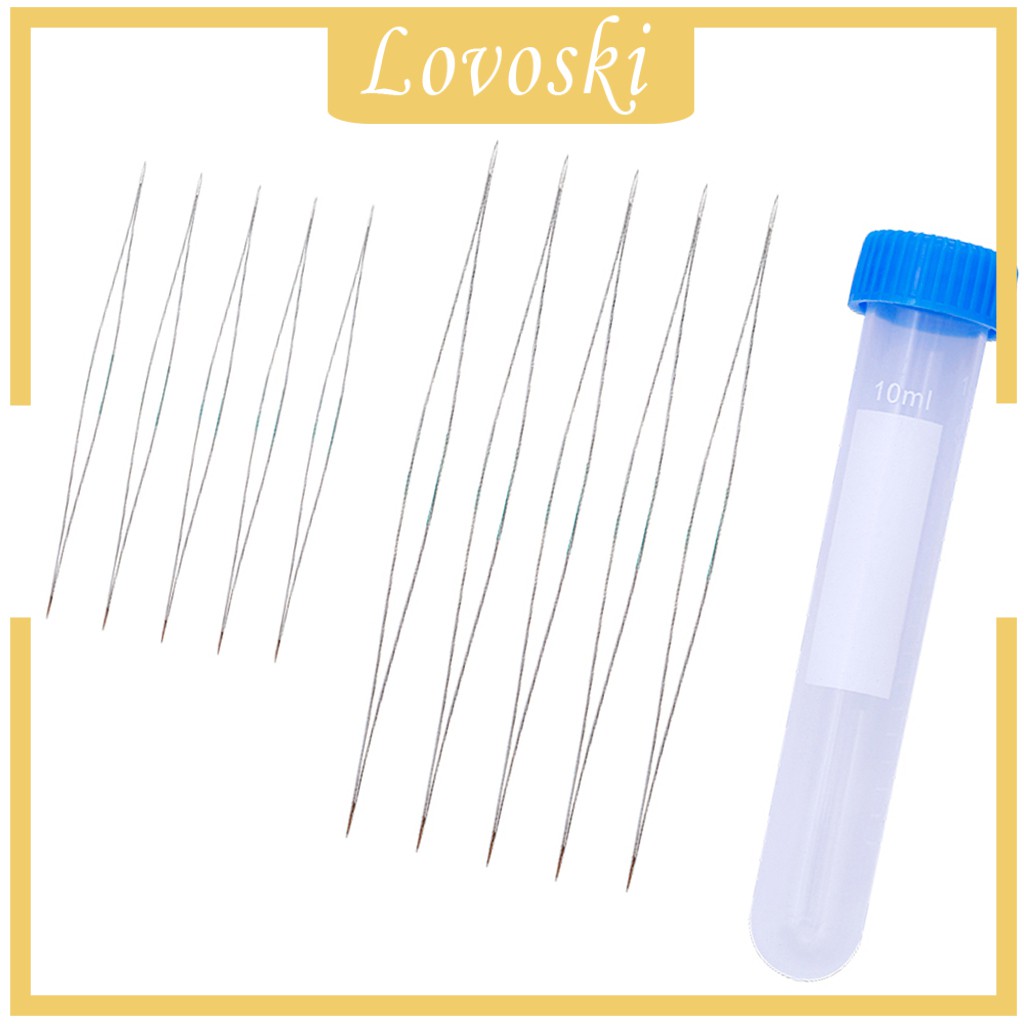 Bộ 10 Kim Xỏ Hạt Làm Trang Sức 2 Kích Cỡ